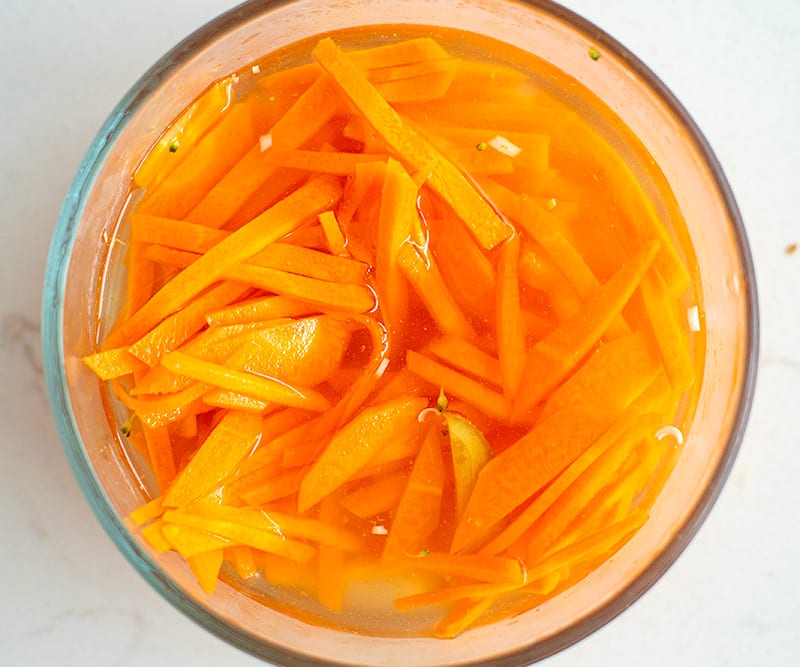 Pickled carrot for banh mi
