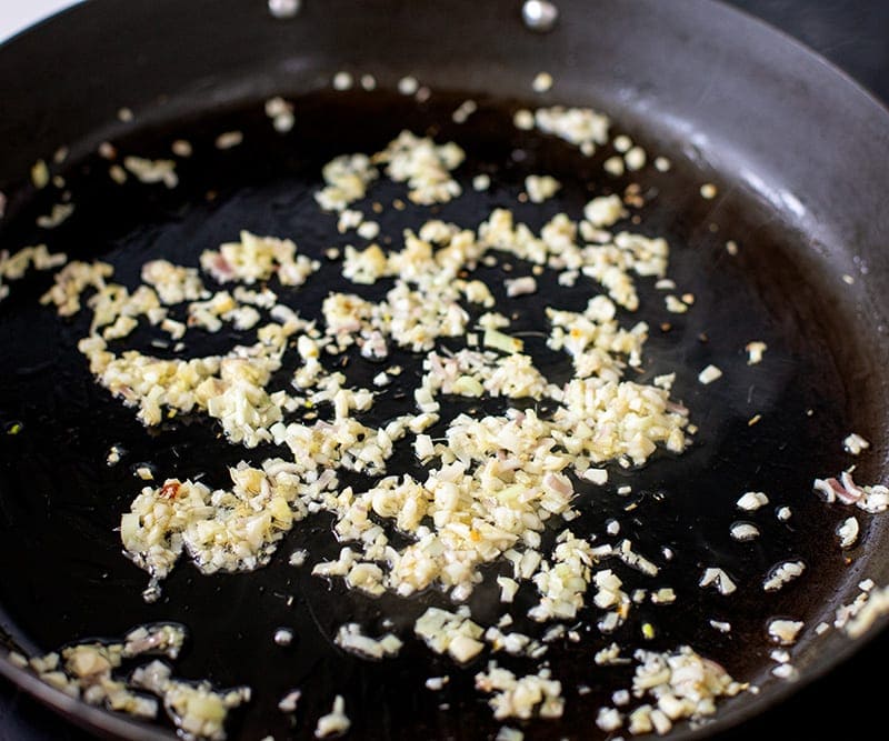 Cook the lemongrass ginger and garlic