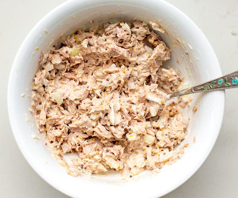 Creamy tuna salad for grilled sandwich