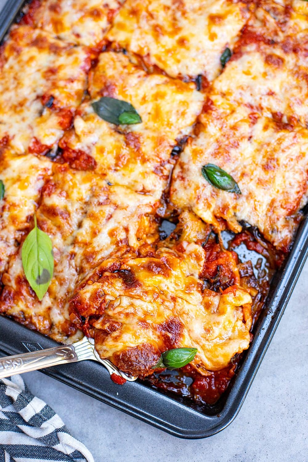 Baked Italian Eggplant Parmesan