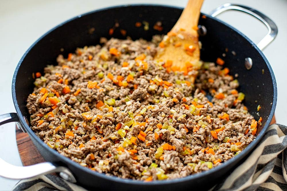 Savory ground beef for meal prep