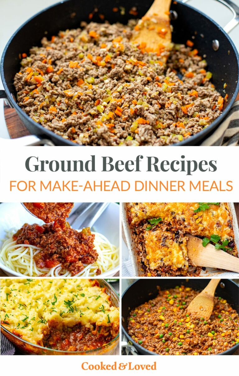 Easy Ground Beef Recipes For Dinner (Make-Ahead Hack)