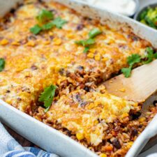 Mexican Beef Rice Casserole