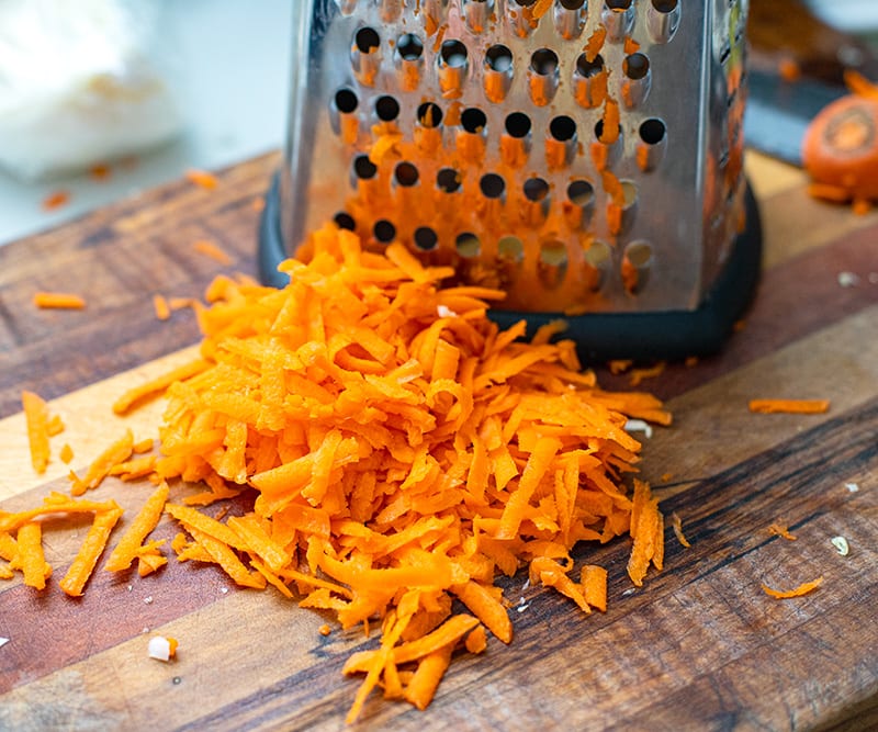 Grated carrot 