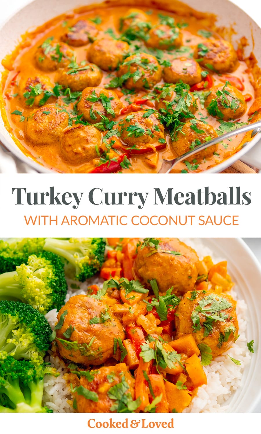 Curry Meatballs With Ground Turkey & Creamy Coconut Sauce