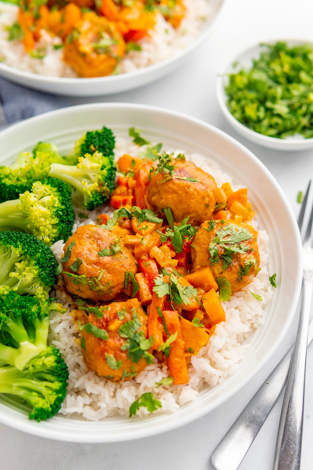 Turkey Meatballs Curry With Coconut Sauce