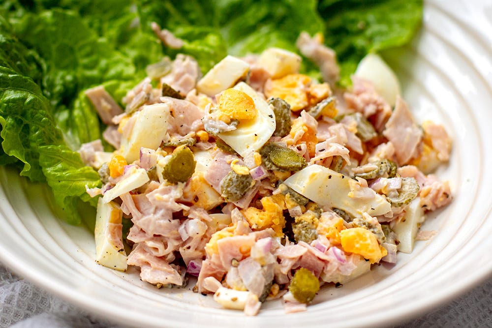 Egg Salad With Pickles & Ham