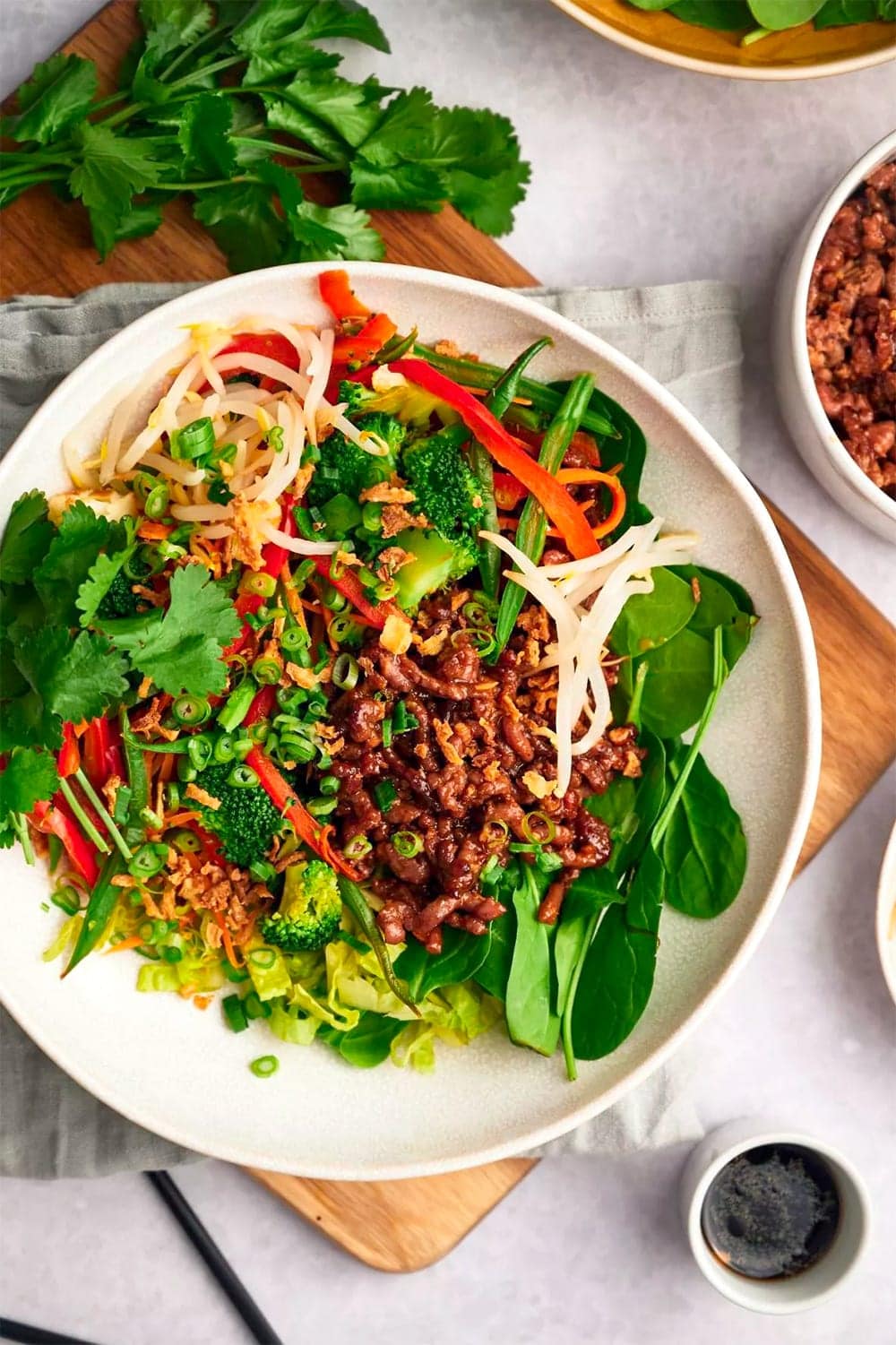 Korean Ground Beef With Vegetables