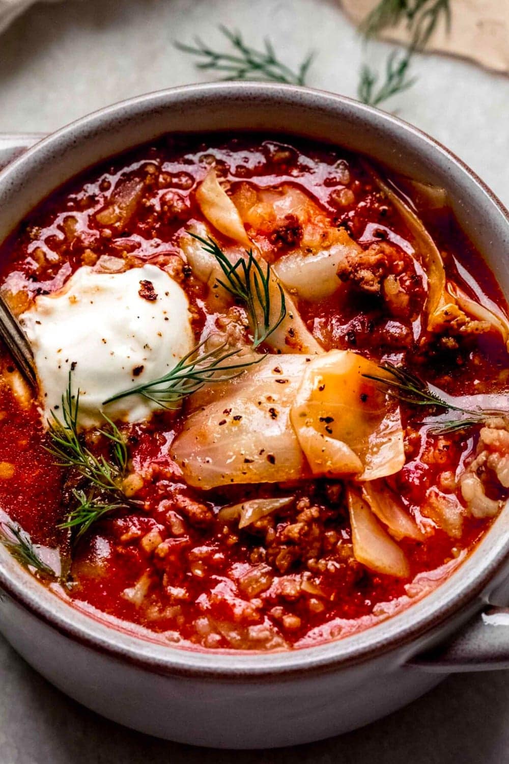 Instant Pot Cabbage Roll Soup