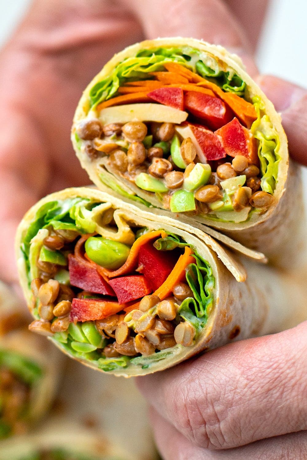 The BEST Veggie Wrap (High-Protein, Vegetarian)