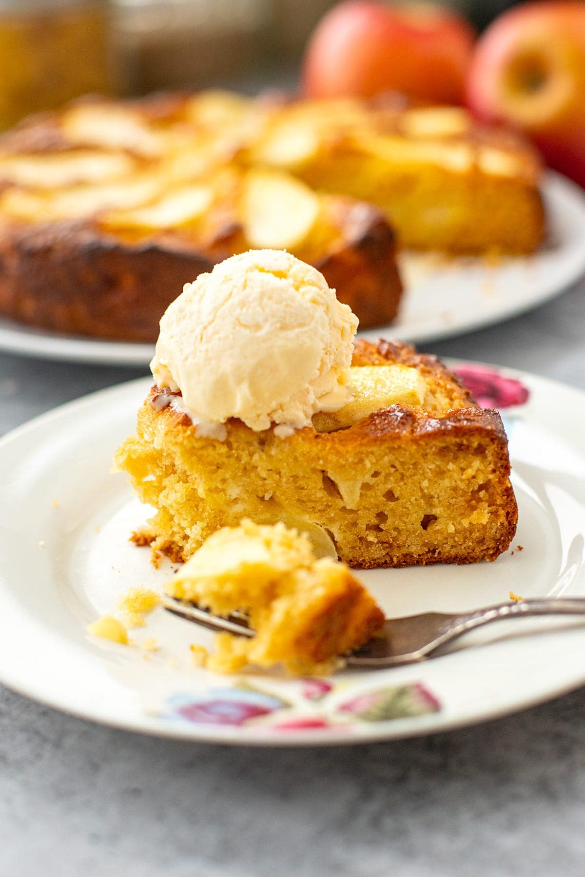 Apple Cake With Honey & Ricotta (Gluten-Free Recipe).