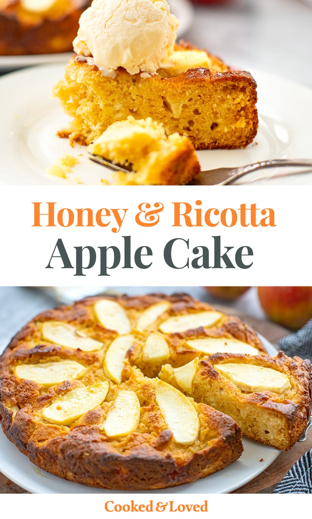 Apple Honey & Ricotta Cake Recipe (Gluten-Free)