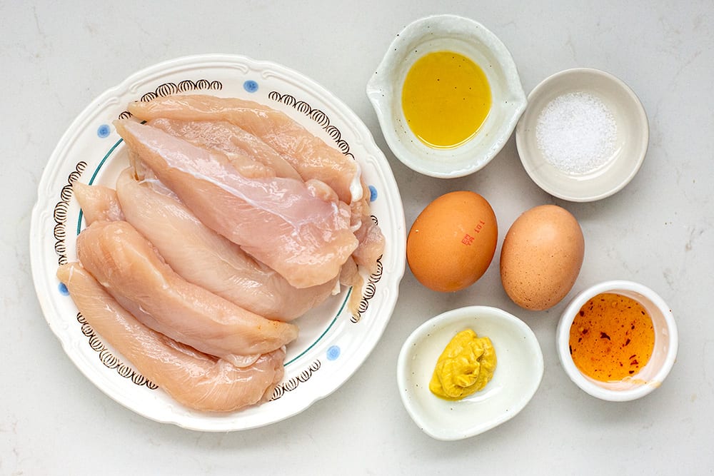Chicken tenders egg wash marinade