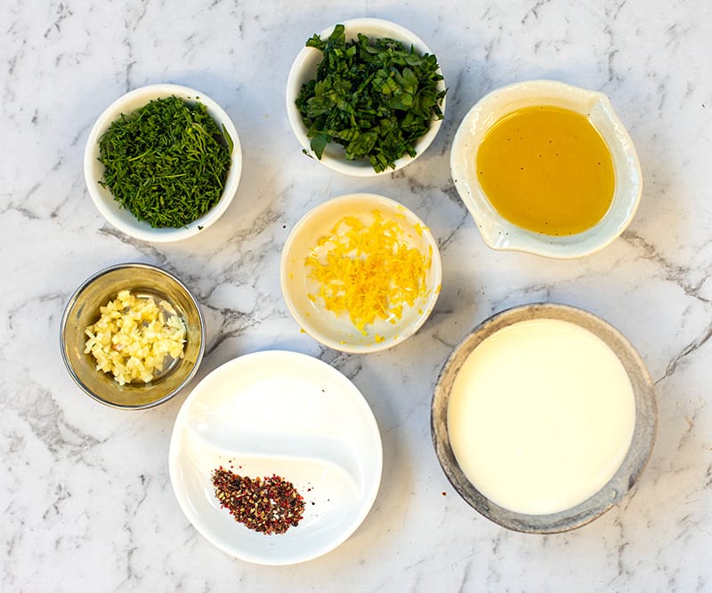 Ingredients for frittata