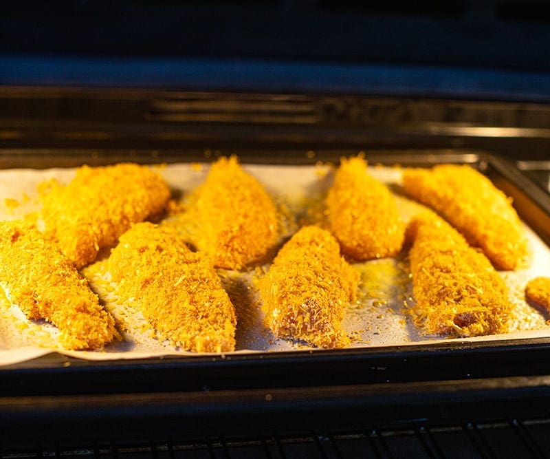 Oven baked chicken tender