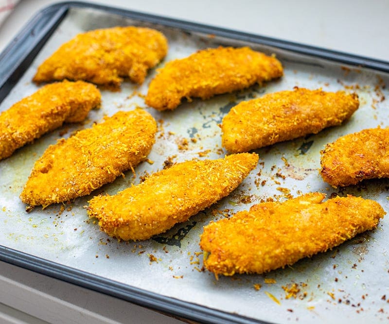 Baked crispy Parmesan chicken tenders