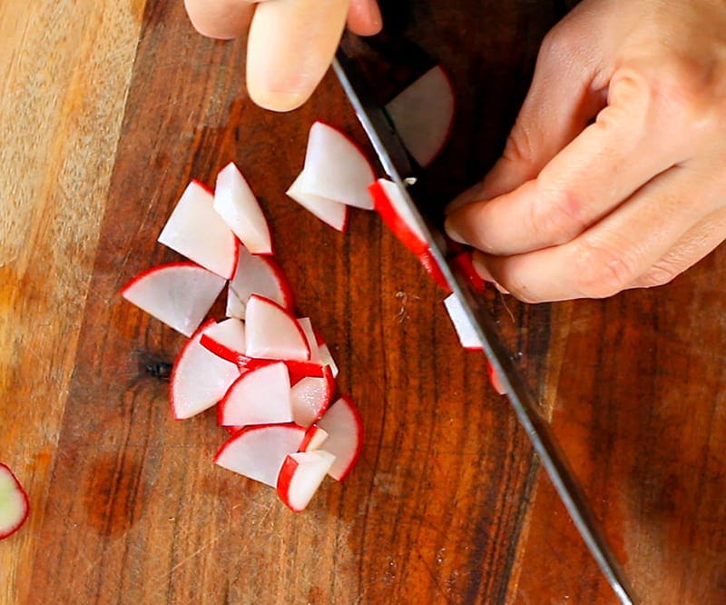 Slicing radish