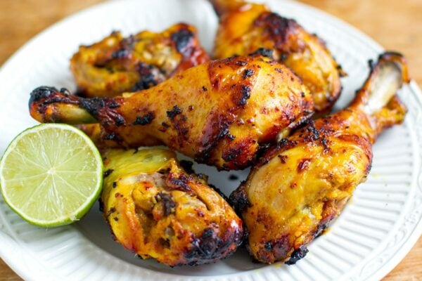 Baked Chicken Drumsticks with Thai Marinade