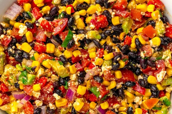 Fiesta Mexican Salad With Black Beans & Corn