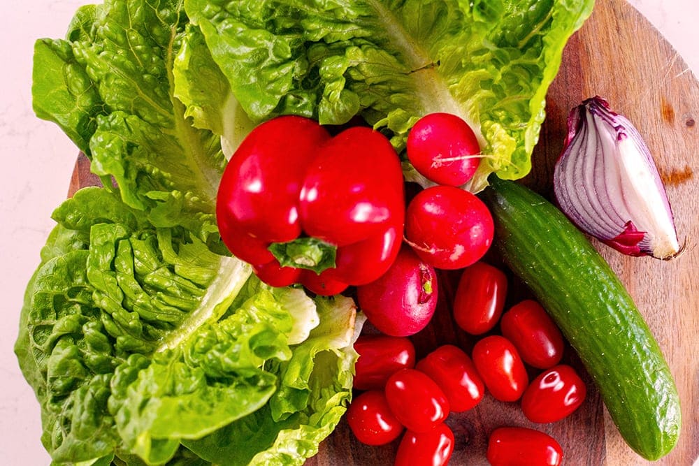 Garden side salad ingredients