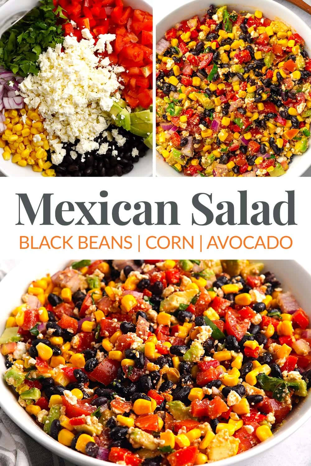 Mexican Black Bean & Corn Salad Pin