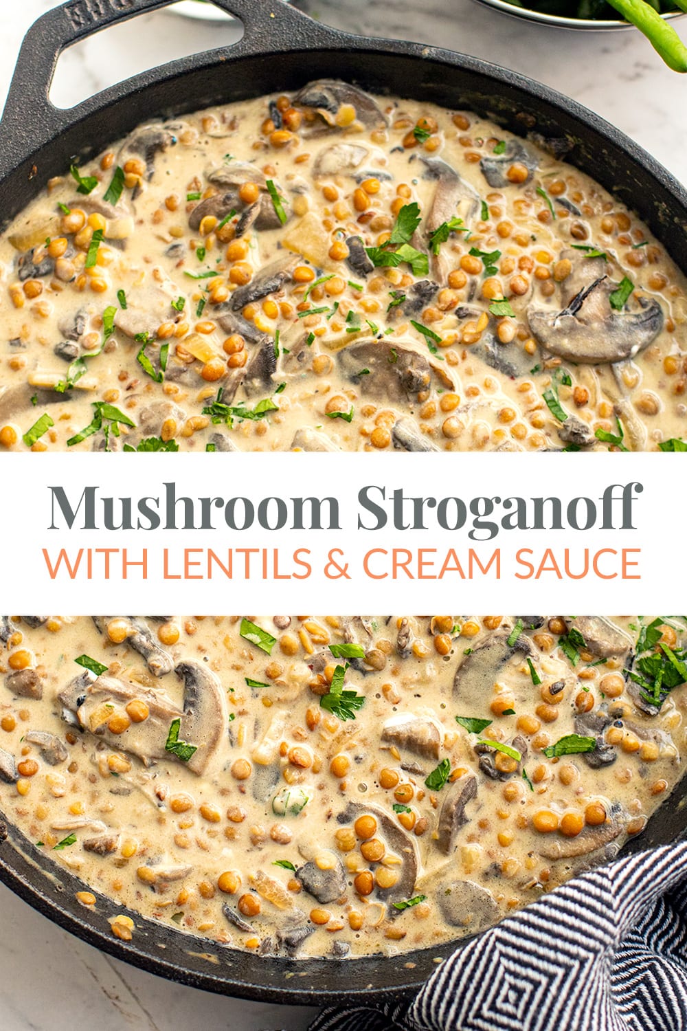 Mushroom Lentil Stroganoff Recipe