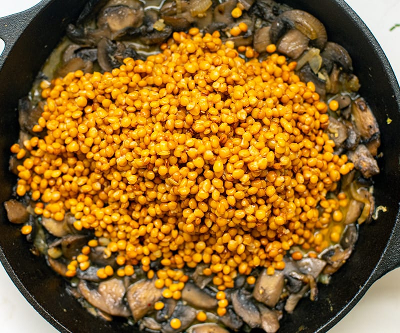 Rinse and add the lentils