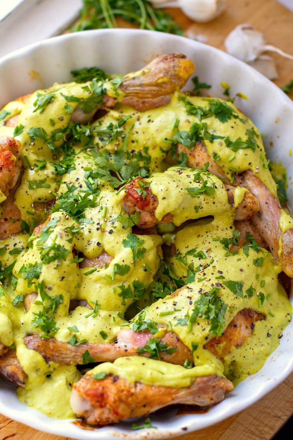Chicken With Garlic Sauce