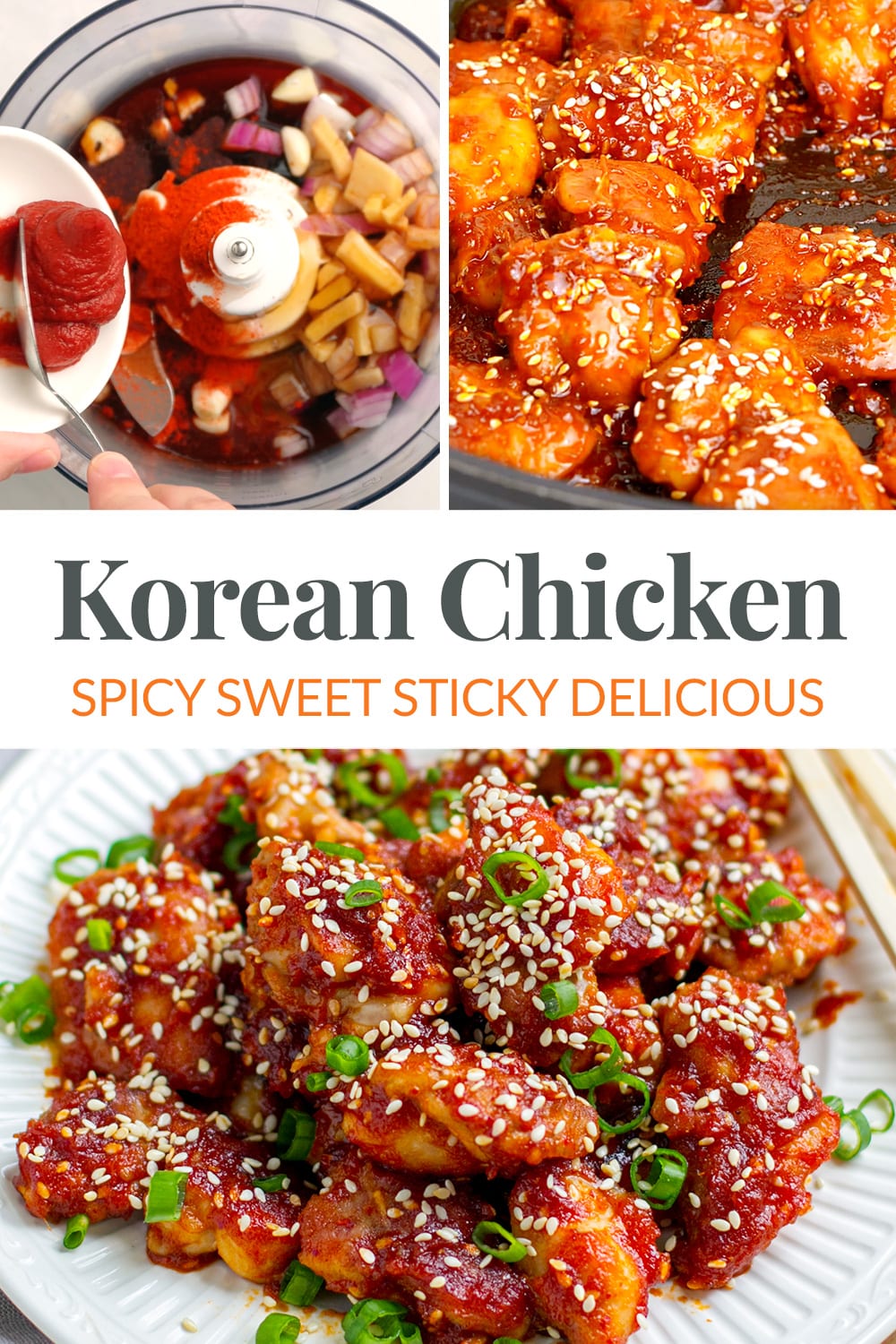 Korean Chicken Recipe (Spicy, Sweet & Savory)