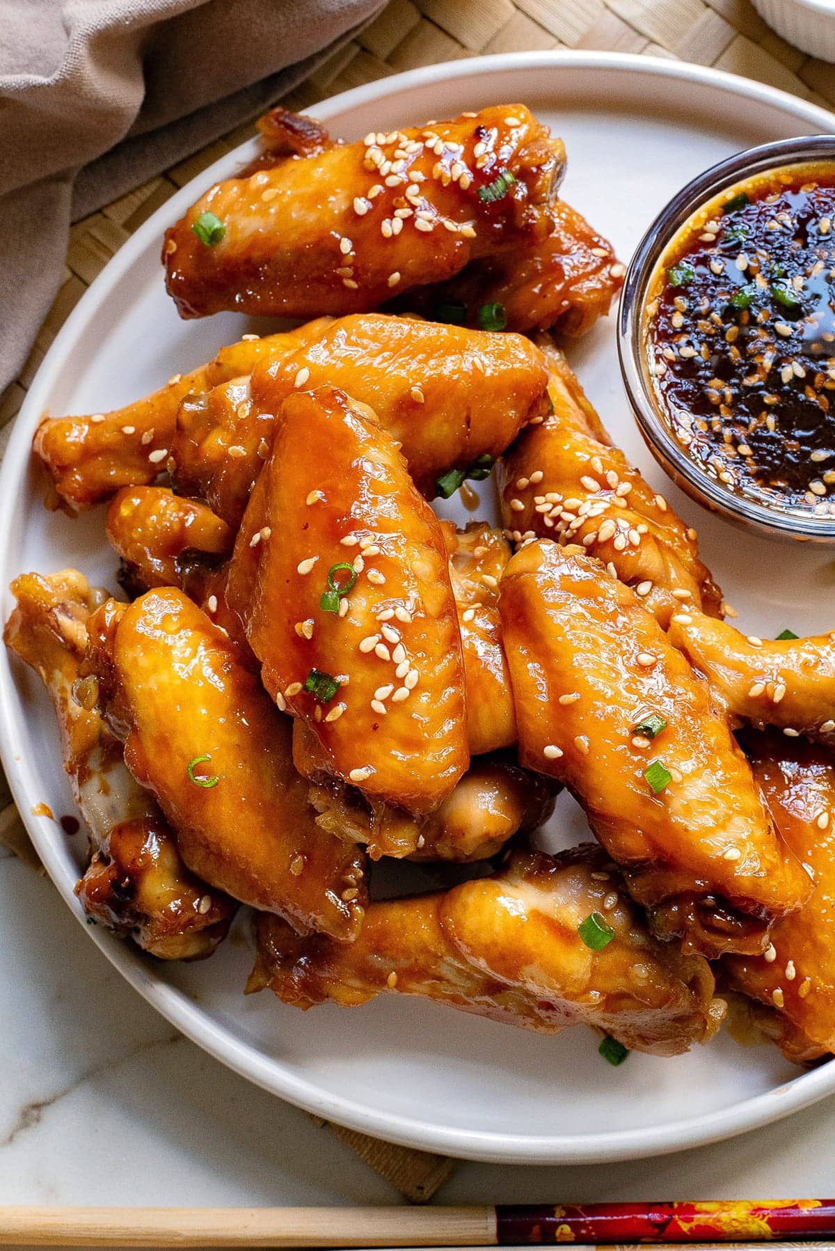 Honey Chicken Wings With Soy & Sesame