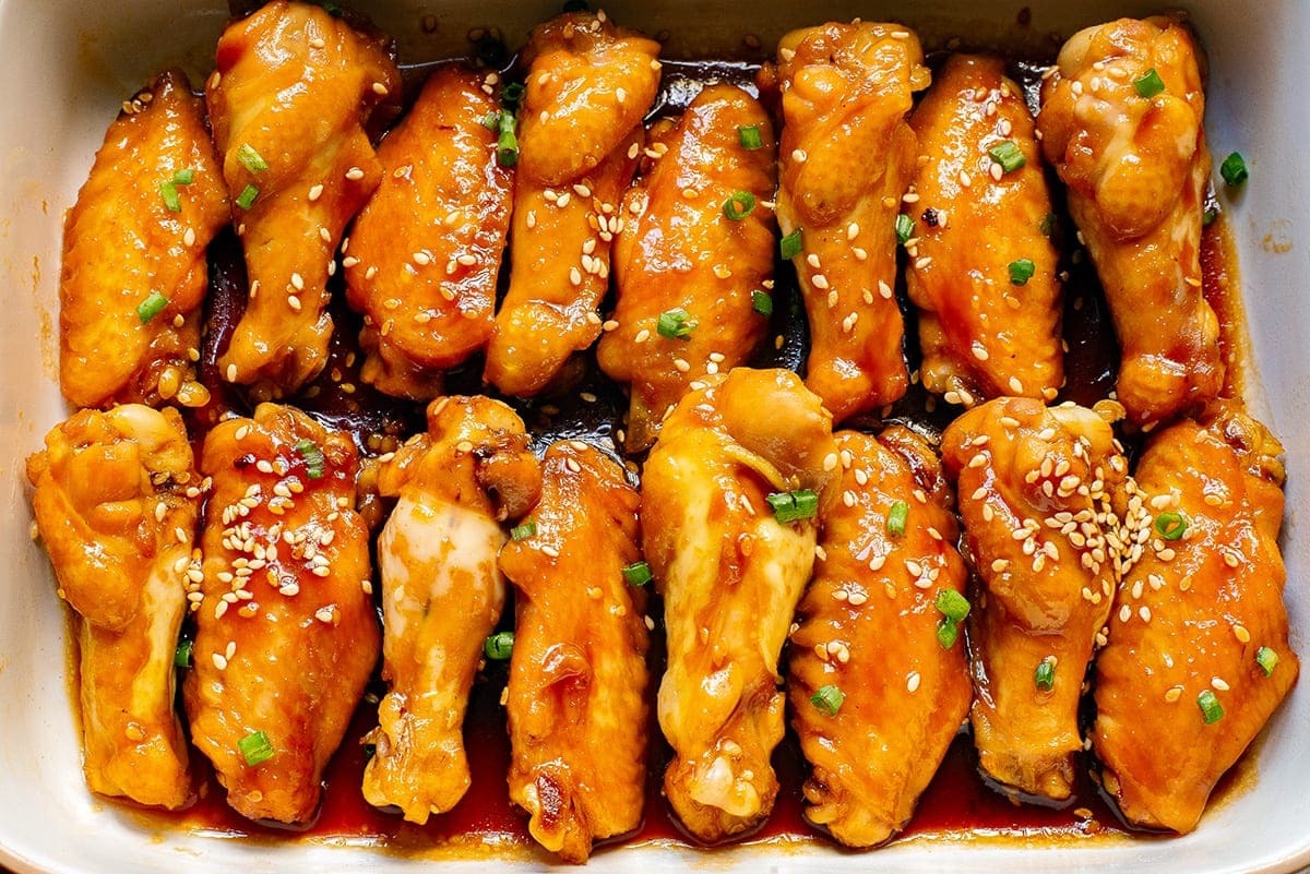 Baked Honey Soy Chicken Wings - Recipe OCean