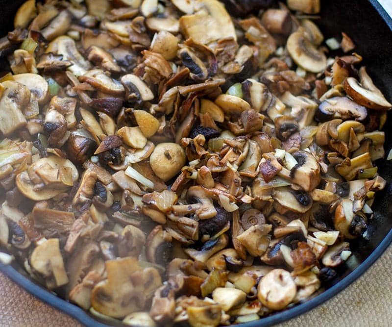 cooking mushrooms