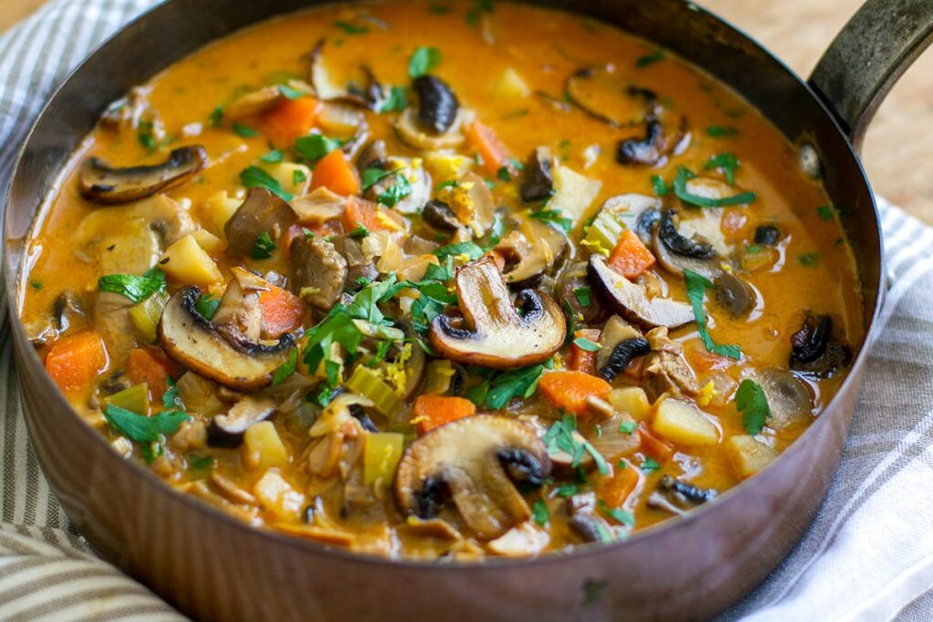 vegetarian Mushroom stew recipe