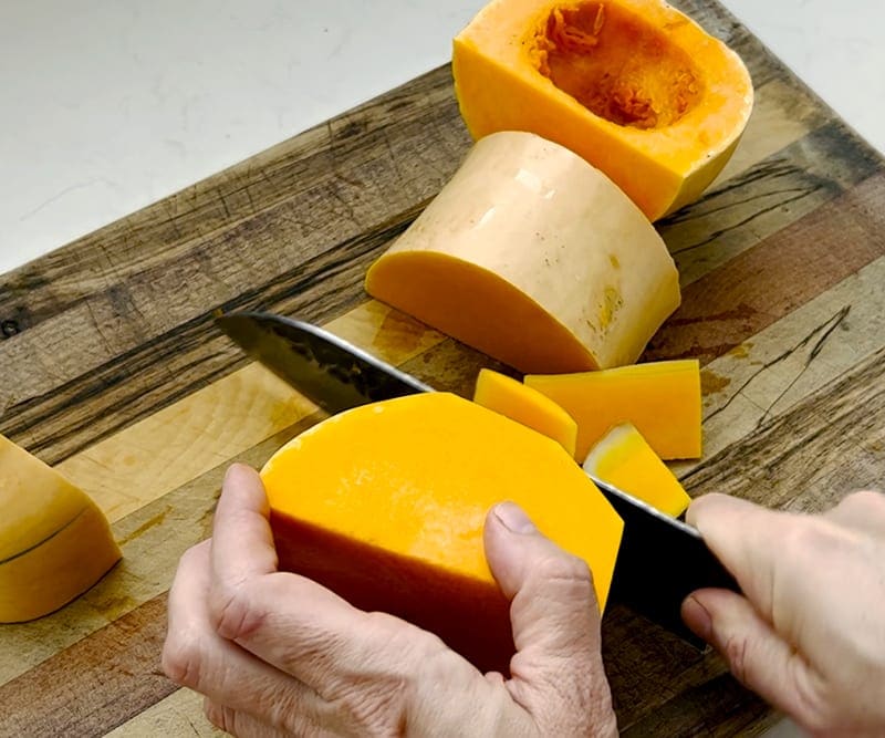 Peel butternut squash