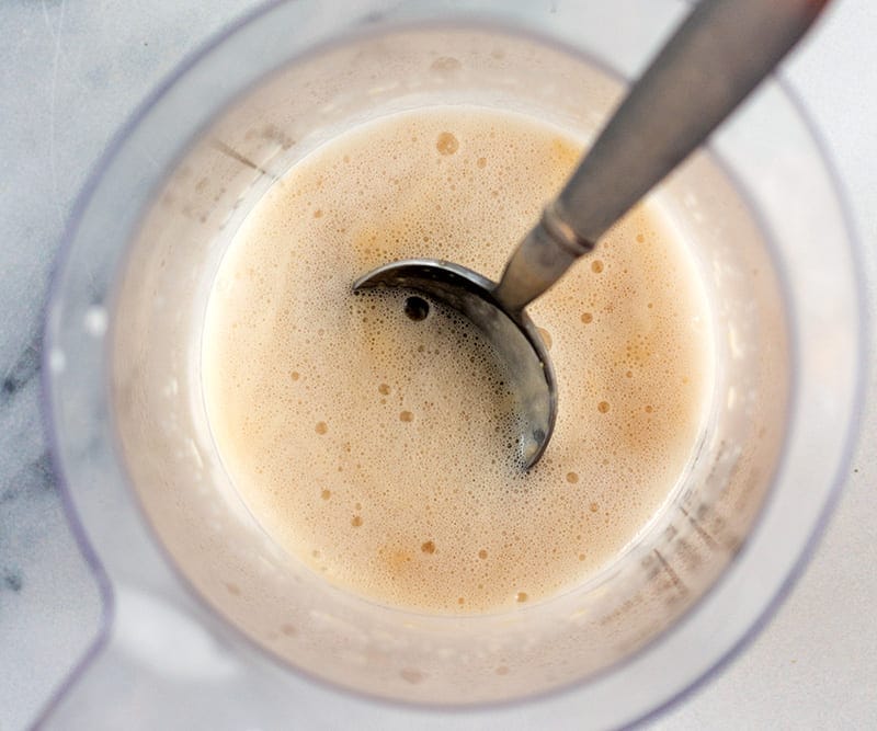 Allow yeast to froth