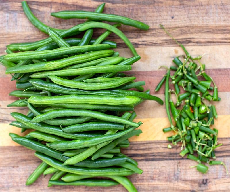 Trim the green beans