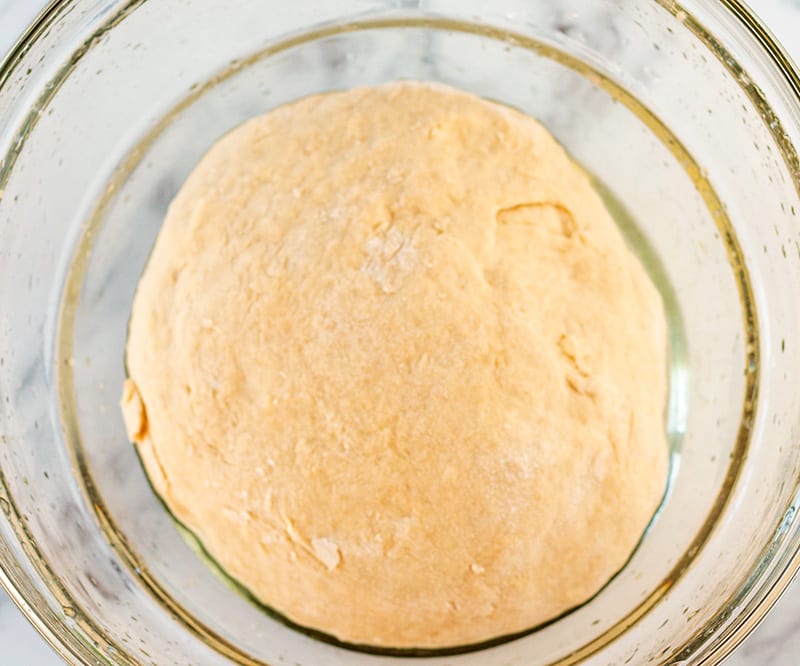 Rest the dough for Garlic Naan Bread
