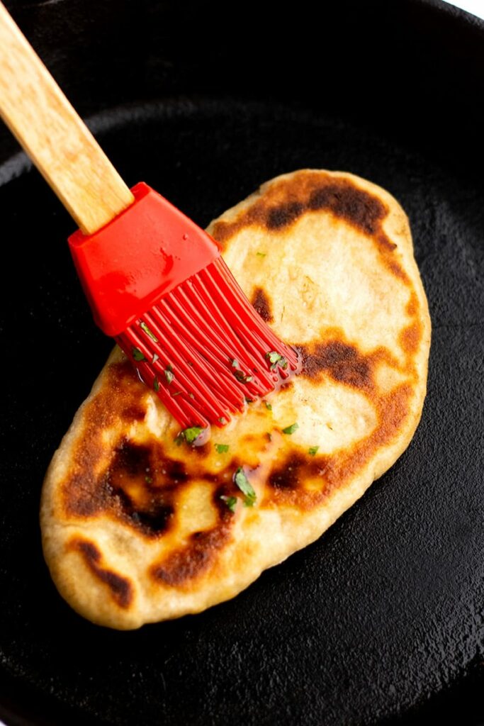 Butter the Garlic Naan Bread