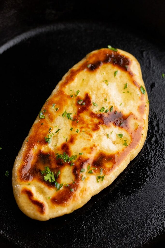 Garlic Naan Bread finished