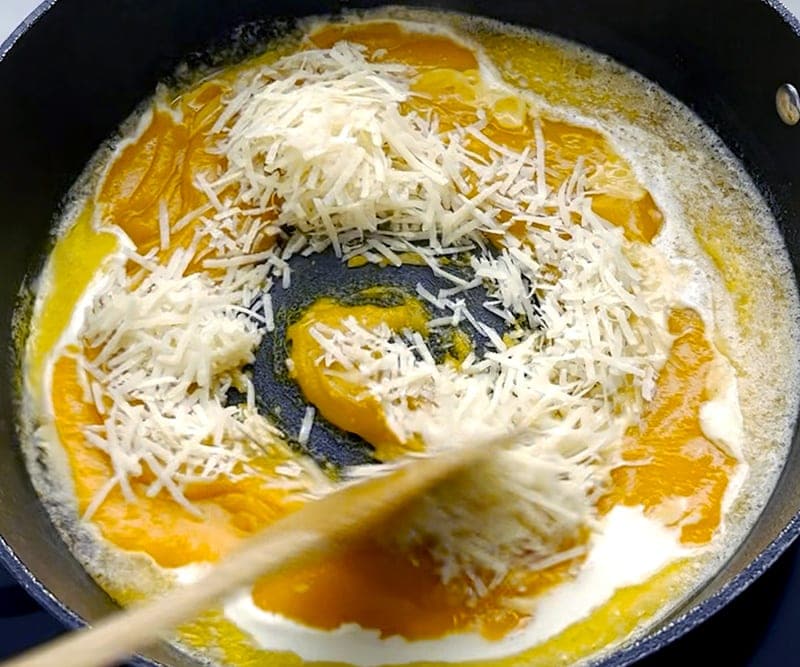 Add parmesan