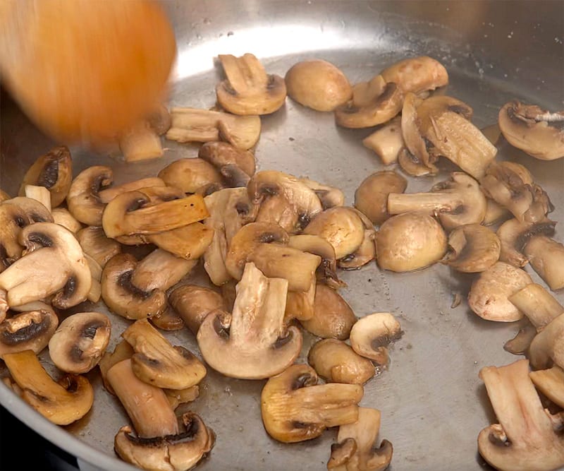 saute the mushrooms