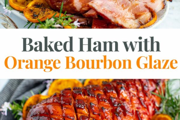 Baked Ham With Orange Bourbon Glaze