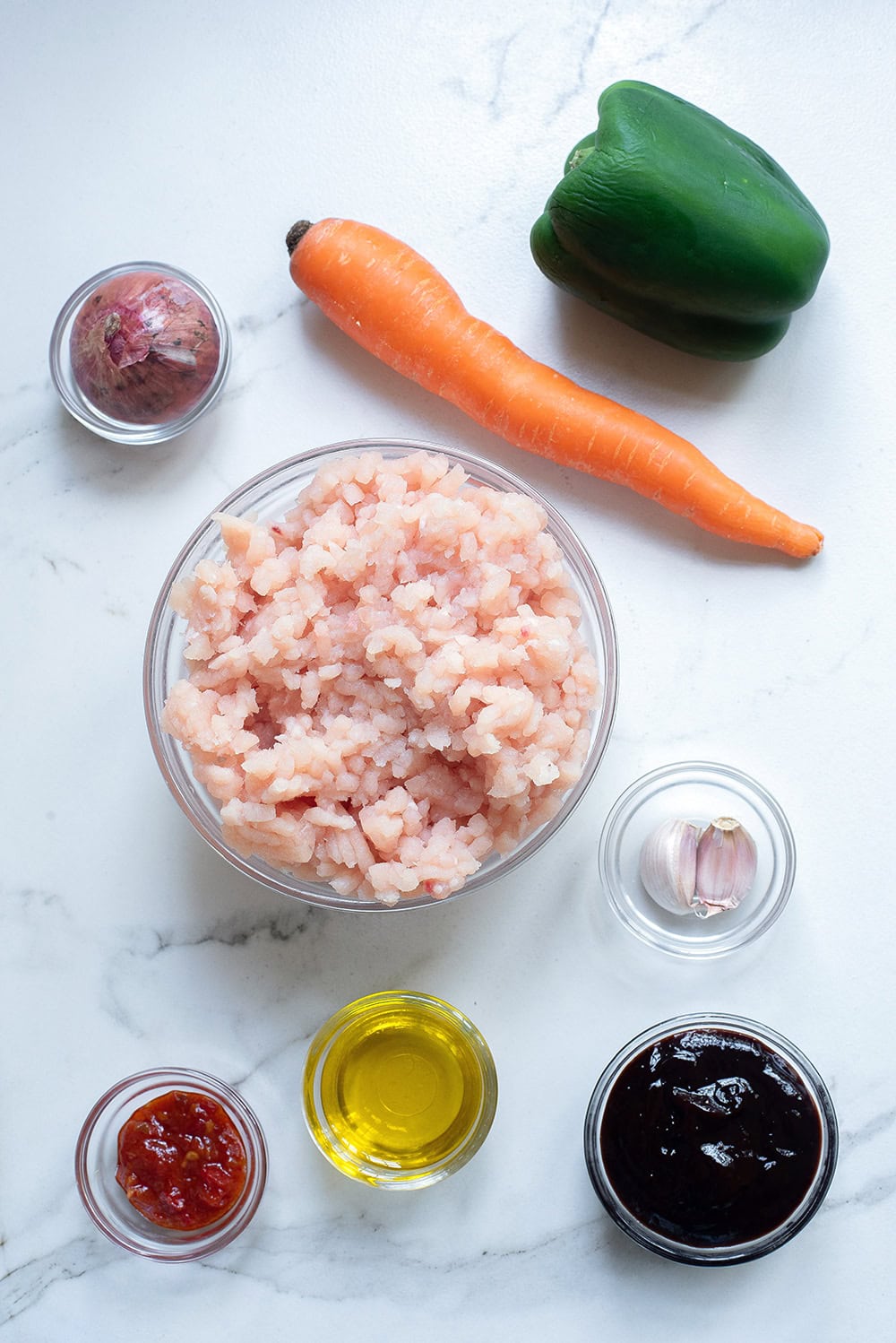 ground chicken stir fry ingredients