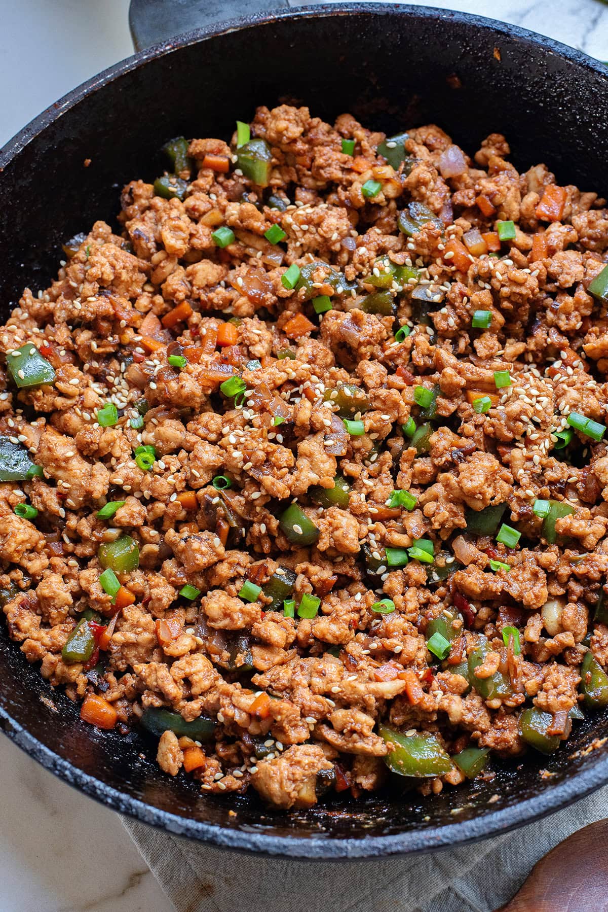 ground chicken stir fry recipe