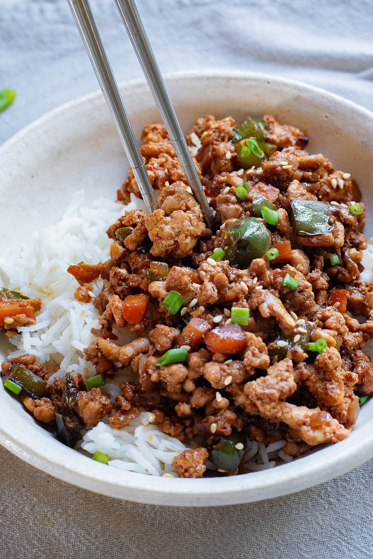 Easy chicken mince stir fry recipe