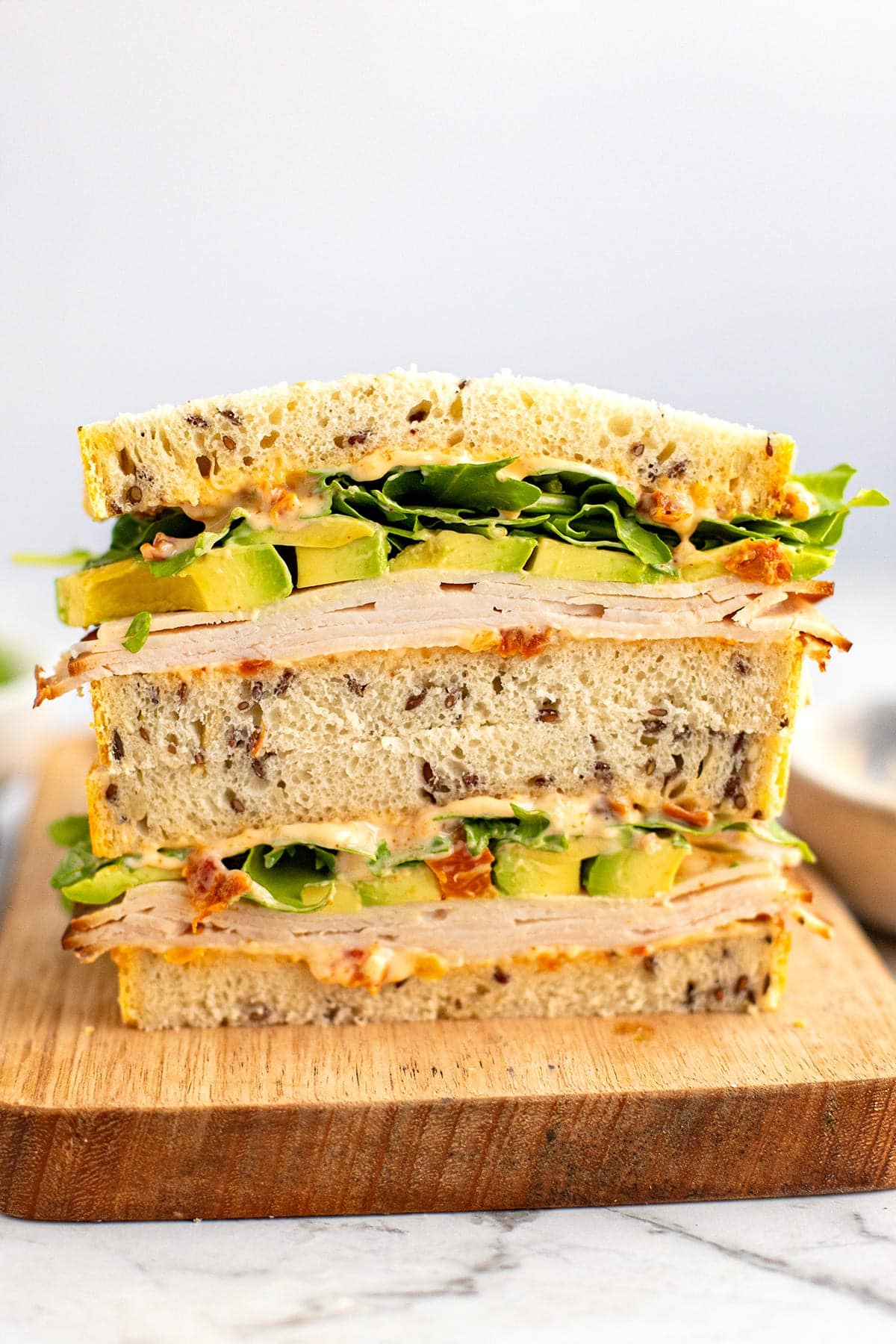 Avocado Turkey Sandwich With Sun-Dried Tomato Aioli