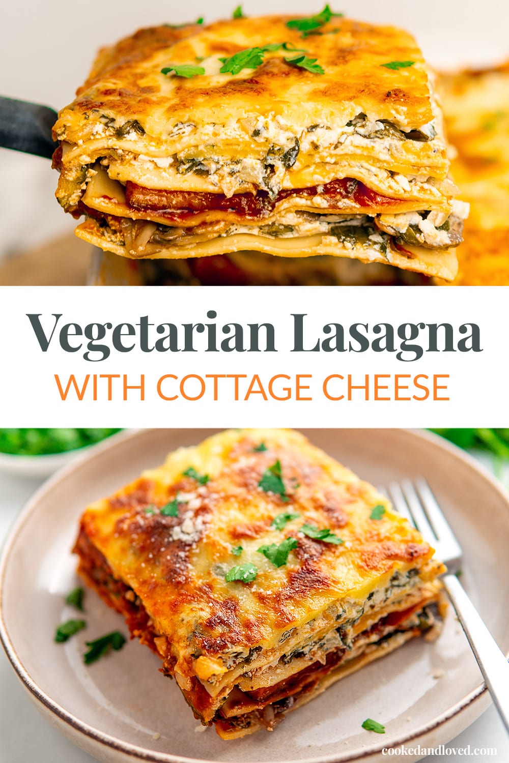 Best Vegetarian Lasagna With Cottage Cheese & Spinach