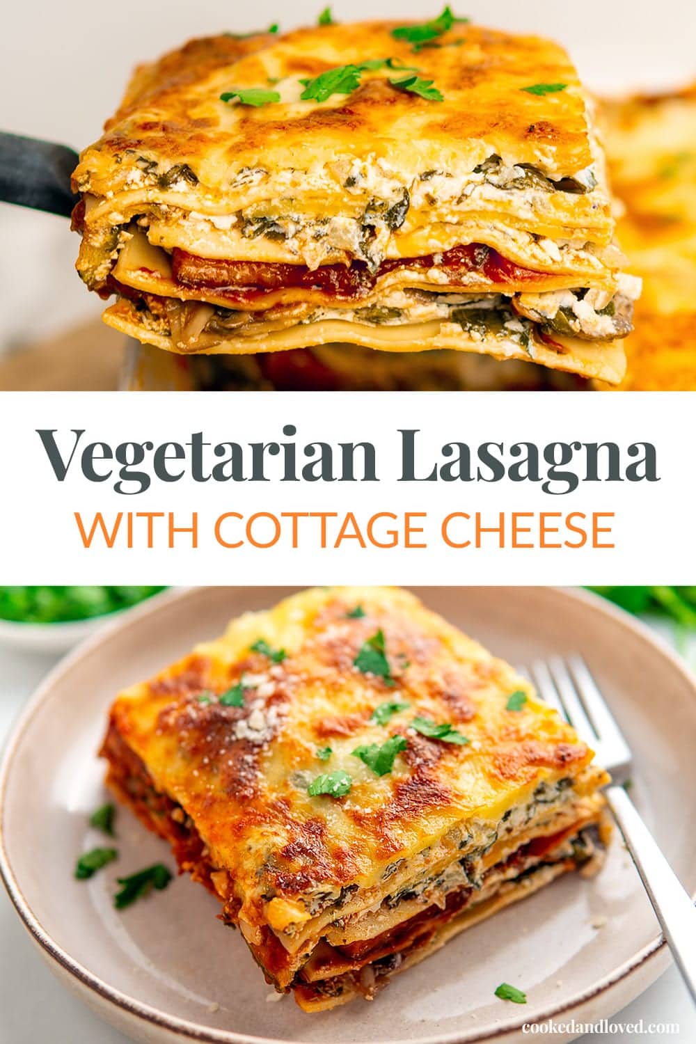 Best Vegetarian Lasagna With Cottage Cheese & Spinach