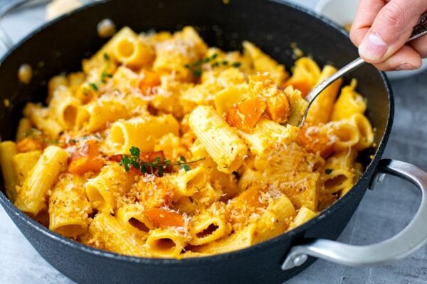 Butternut Squash Pasta With Rigatoni & Garlic Crumbs Feature