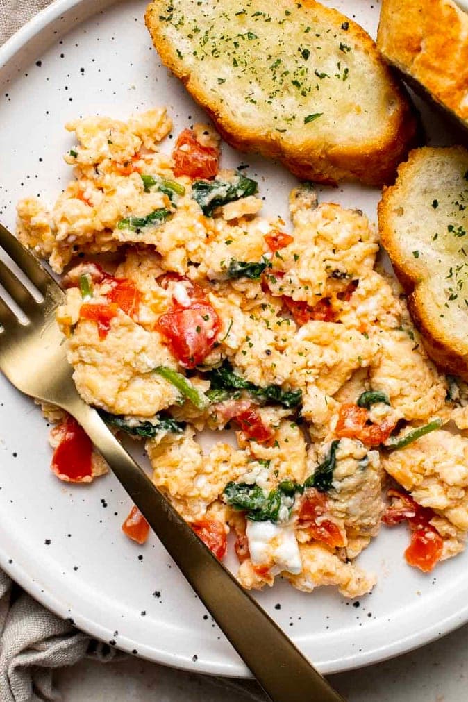 feta scrambled eggs